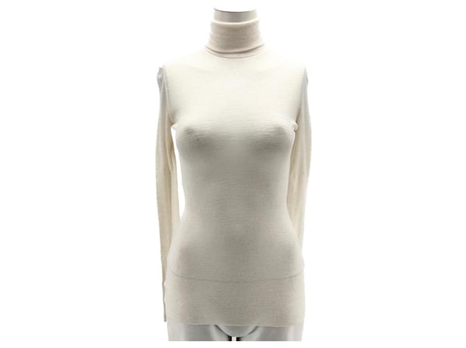 Autre Marque Non Signé / Unsigned knitwear T.International S Wool Cream  ref.1406854