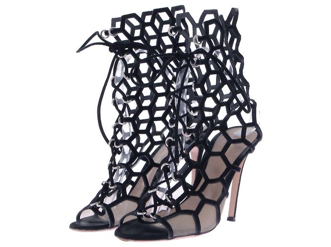Sandali Gianvito Rossi T.EU 37 Pelle Nero