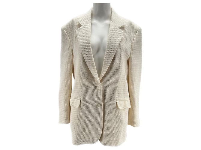 Chaquetas Magda Butrym T.FR 34 Algodón Beige