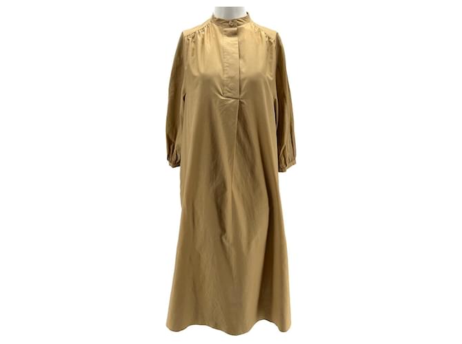 Autre Marque Loulou studio dresses T.International XS Cotton Beige  ref.1406894