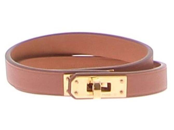 Hermès HERMES  Bracelets T.  leather Brown  ref.1406904