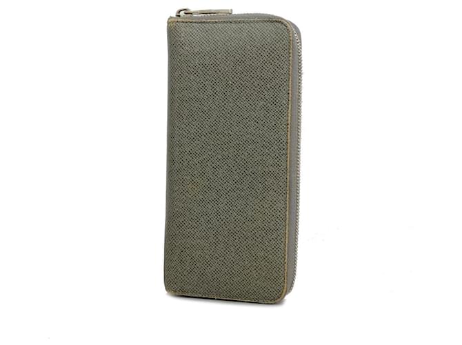 Zippy Louis Vuitton Taiga Gris Cuero  ref.1407011