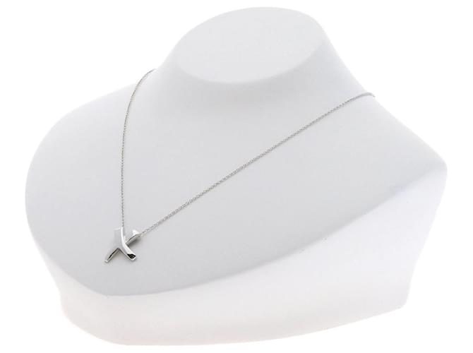 Colar Tiffany & Co Paloma Picasso Prata Platina  ref.1407017