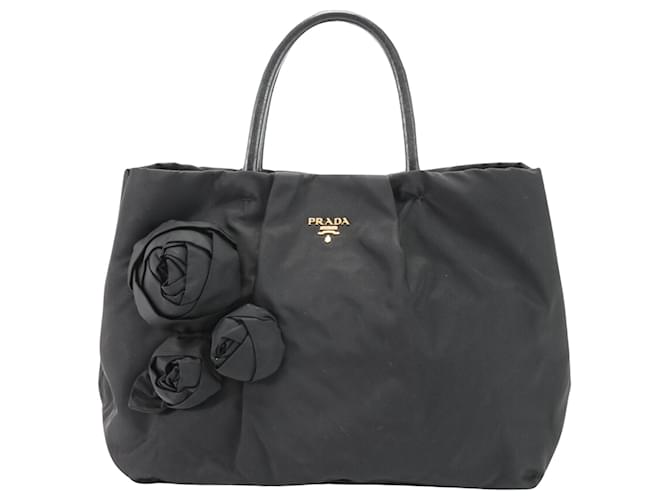 Tote Prada Tessuto Nero Sintetico  ref.1407032