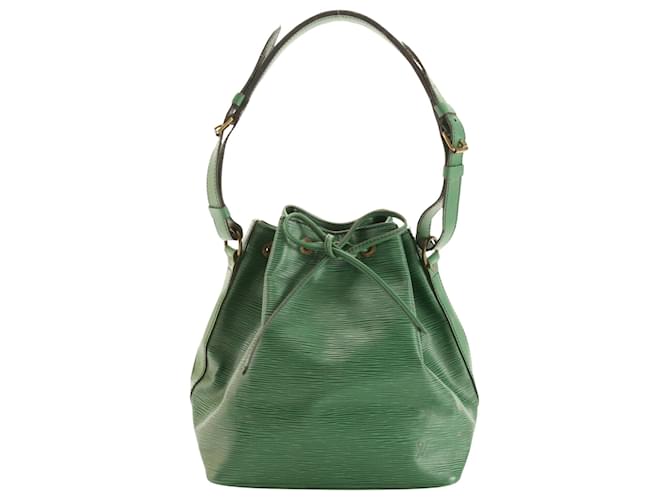 Noe Louis Vuitton Petit Noé Verde Cuero  ref.1407040