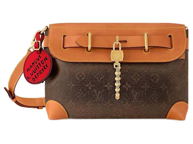 Louis Vuitton Bolso sobre de LV nuevo Castaño Paño  ref.1407055