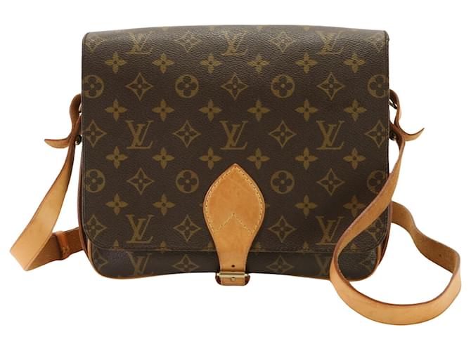 Louis Vuitton Marrom Couro  ref.1407061