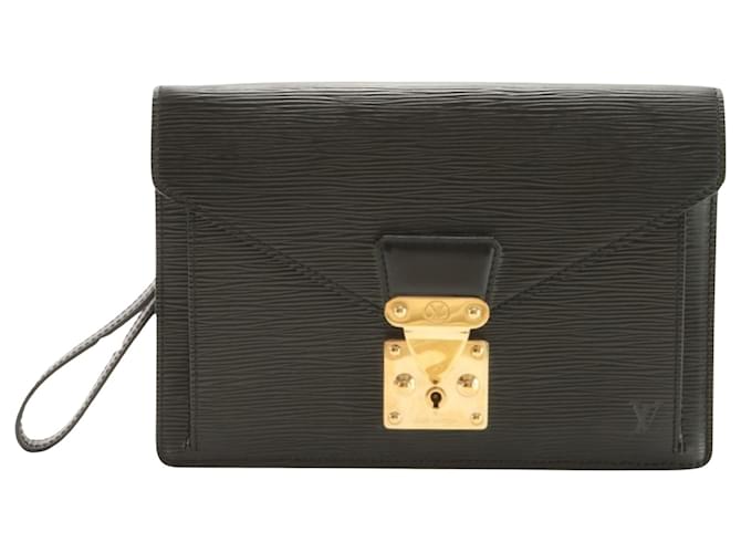 Louis Vuitton Serie Dragonne Black Leather  ref.1407092