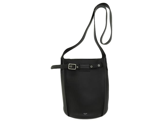 Céline Big Bag Preto Couro  ref.1407101