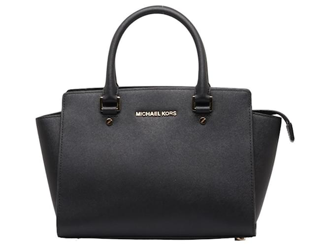 Michael Kors Selma Preto Couro  ref.1407106