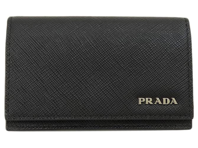 Prada Saffiano Schwarz Leder  ref.1407110