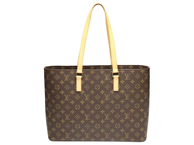 Louis Vuitton Luco Braun Leinwand  ref.1407112