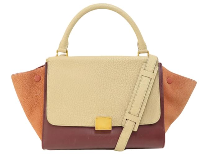 Céline Trapèze Beige Pelle  ref.1407128