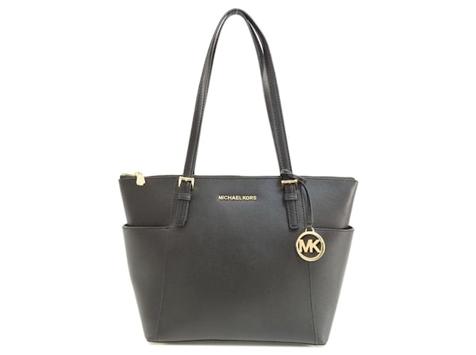 Michael Kors Jet Set Schwarz Leder  ref.1407129