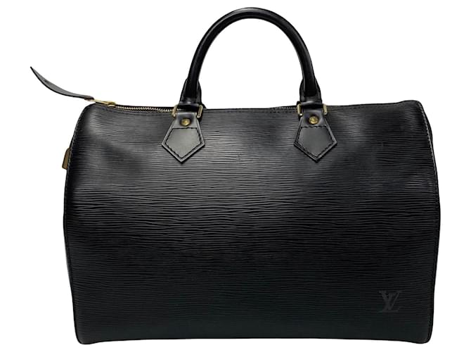 Louis Vuitton Speedy 30 Black Leather  ref.1407145