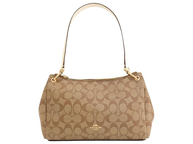 Coach Firma del entrenador Beige Lienzo  ref.1407155