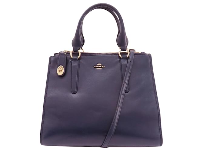 Coach Trainer Marineblau Leder  ref.1407160