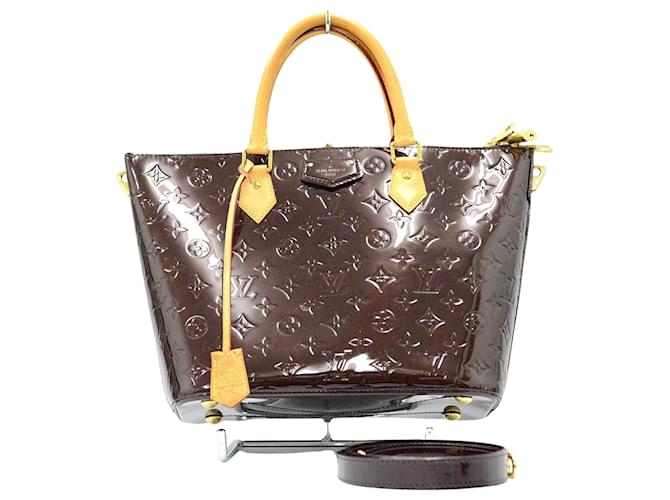 Louis Vuitton Montebello Cuir vernis Bordeaux  ref.1407166