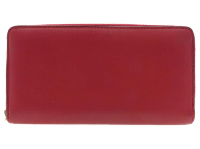 Gucci Bamboo Red Leather  ref.1407223