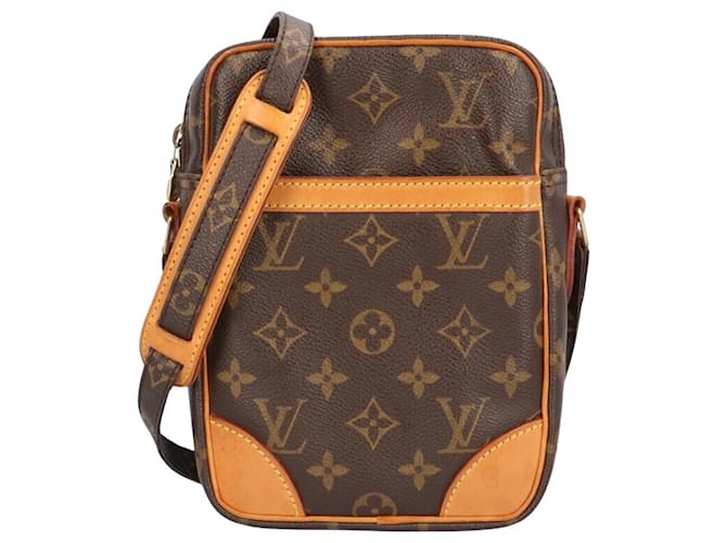 Louis Vuitton Danúbio Marrom Lona  ref.1407242