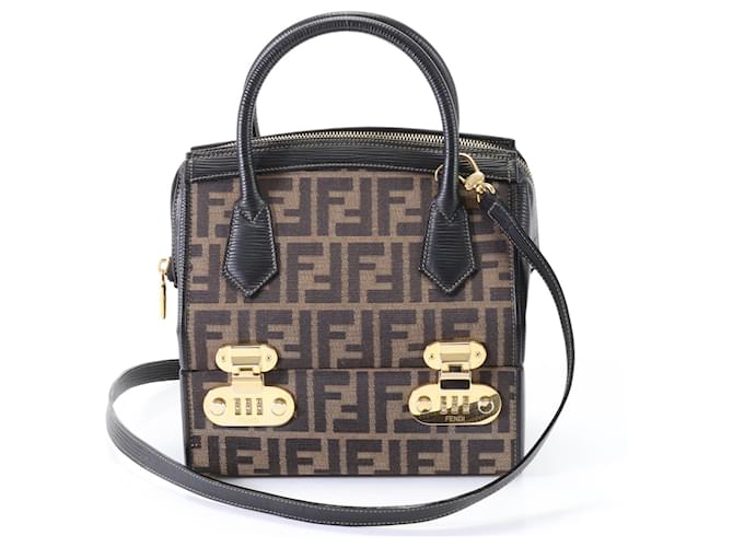 Fendi Marrom Couro  ref.1407248