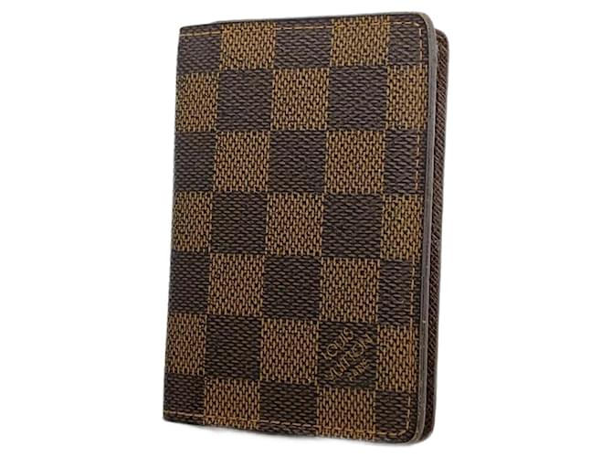 Organizer Louis Vuitton Veranstalter de Poche Braun Leinwand  ref.1407270