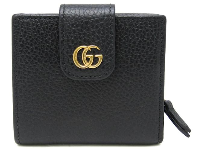 Gucci GG Marmont Negro Cuero  ref.1407274