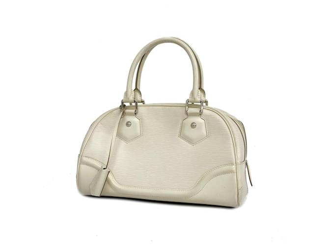 Louis Vuitton Bowling Montaigne pm White Leather  ref.1407295