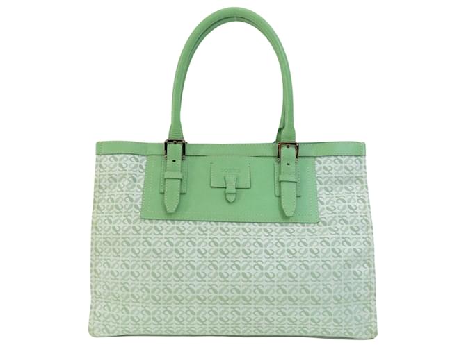 Loewe Anagram Verde Lona  ref.1407297