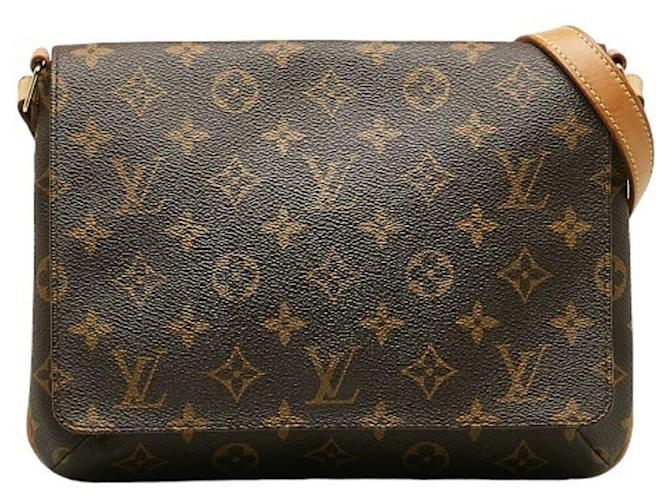 Louis Vuitton Musette Tango Marrone Tela  ref.1407333