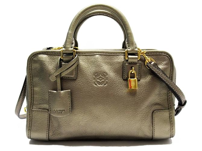 LOEWE AMAZONA D'oro Pelle  ref.1407362