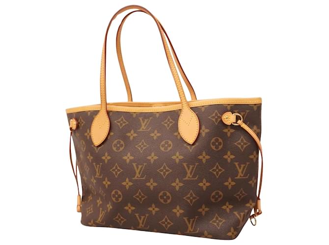 Louis Vuitton Neverfull PM Braun Leinwand  ref.1407417