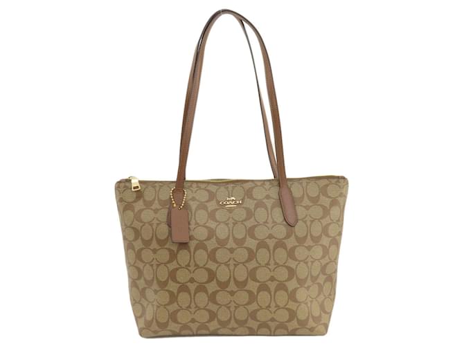 Coach Signature Brown Cloth  ref.1407426