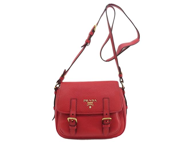 Prada Saffiano Red Leather  ref.1407432