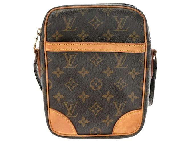 Louis Vuitton Danúbio Marrom Lona  ref.1407457