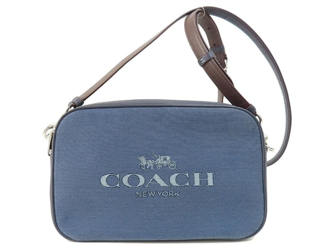 Coach Câmera do treinador Azul Lona  ref.1407467