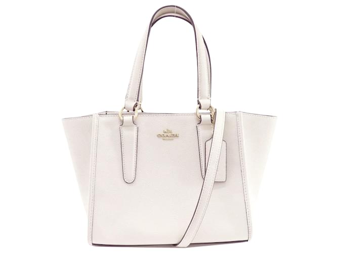 Coach White Leather  ref.1407477