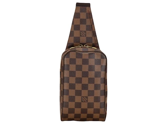 Louis Vuitton Geronimos Marrom Lona  ref.1407494