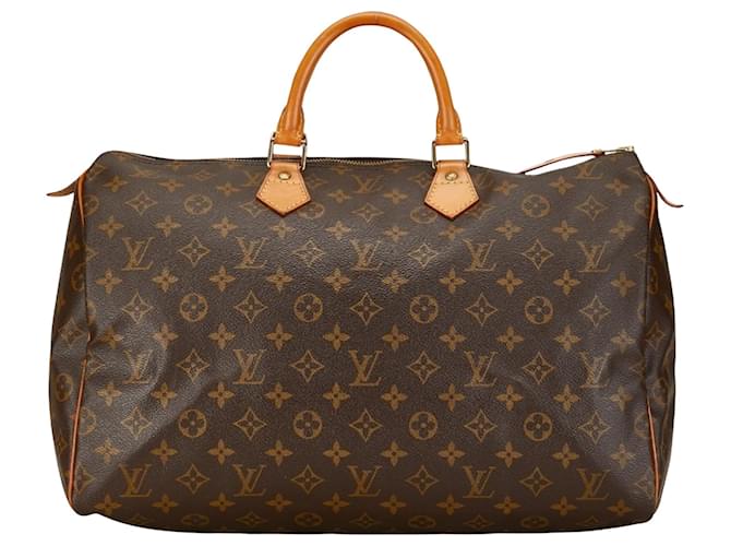 Louis Vuitton Speedy 40 Marrom Lona  ref.1407508