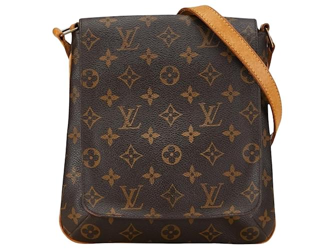 Louis Vuitton Musette Salsa Castaño Lienzo  ref.1407517