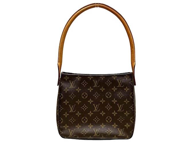 Louis Vuitton Looping MM Marrom Lona  ref.1407518