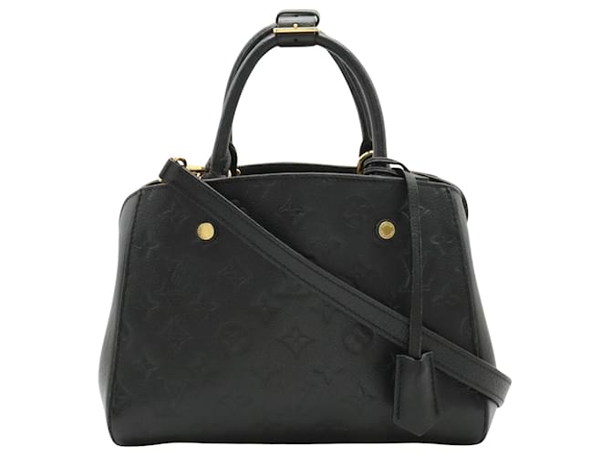 Louis Vuitton Montaigne Schwarz Leder  ref.1407533