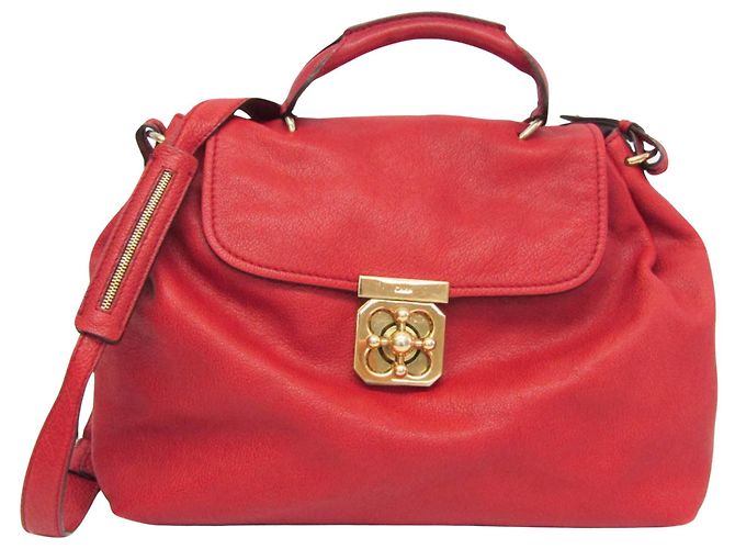 Chloé Elsie Rosso Pelle