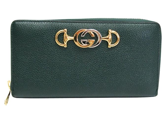 Gucci Zumi Grün Leder  ref.1407575