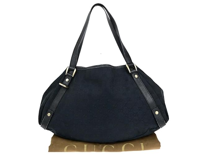 Abbazia di Gucci Blu navy Tela  ref.1407590