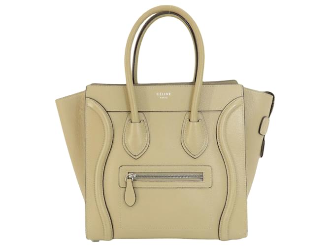 Luggage Céline Bagagli Beige Vitello simile a un vitello  ref.1407593