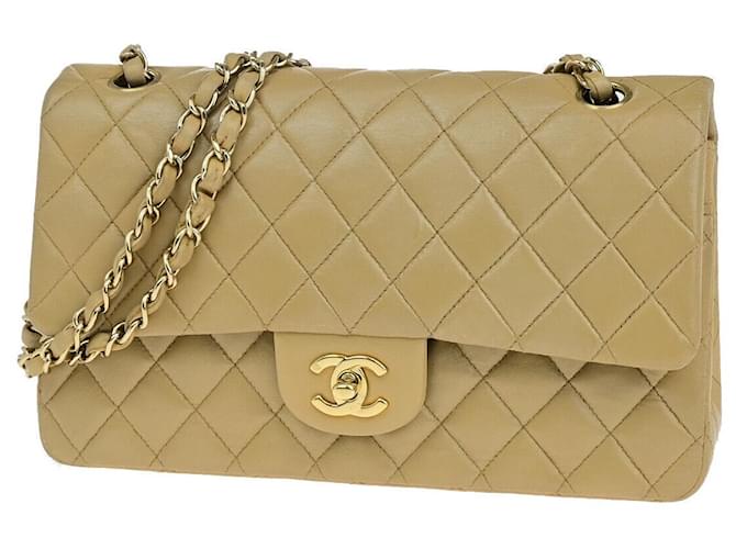 Chanel Timeless Beige Leather  ref.1407645