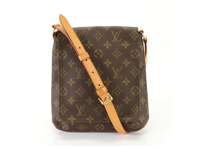 Louis Vuitton Musette Salsa Castaño Lienzo  ref.1407666