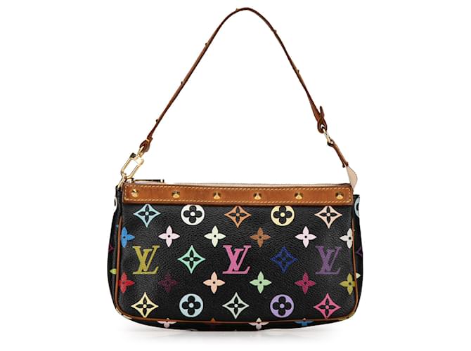 Louis Vuitton Monogramme Noir Multicolore Pochette Accessoires Toile  ref.1407722