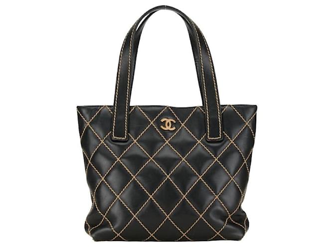 Chanel Wild Stitch Lederhandtasche Lederhandtasche in gutem Zustand  ref.1407794